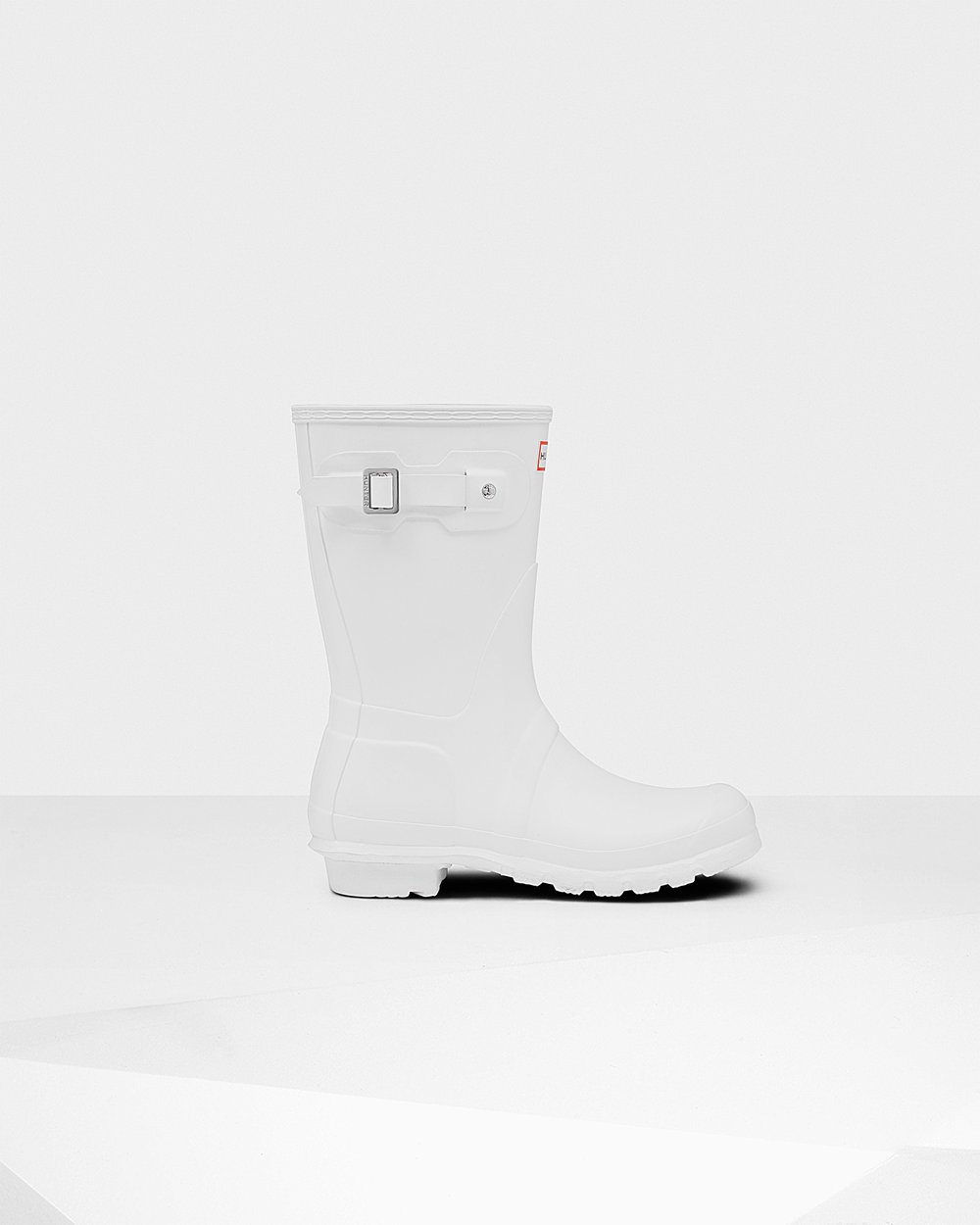 Womens Short Rain Boots - Hunter Original (24GZFJKAC) - White